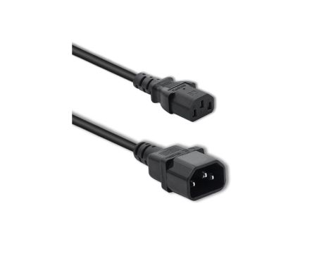 Qoltec Kabel przedłużający zasilający IEC C13/C14 3x1.00mm 3m