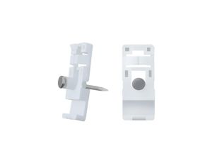 Qoltec Uchwyt / Klip do kabli 15x13mm naścienny