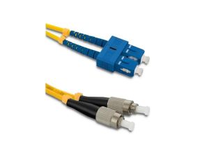 Qoltec Patchcord światłowodowy SC/UPC - FC/UPC Singlemode 9/125 G652D Duplex 1m