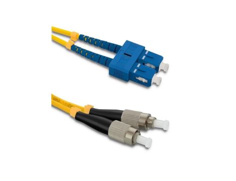 Qoltec Patchcord światłowodowy SC/UPC - FC/UPC Singlemode 9/125 G652D Duplex 1m