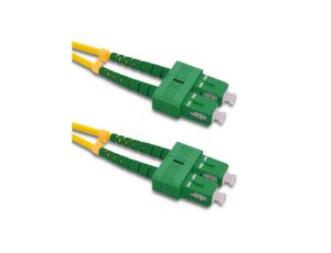 Qoltec Patchcord światłowodowy SC/APC - SC/APC Singlemode 9/125 G652D Duplex 120m