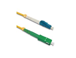 Qoltec Patchcord światłowodowy LC/UPC - SC/APC Singlemode 9/125 G652D Simplex 1m