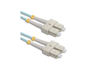 Qoltec Patchcord światłowodowy SC/UPC - SC/UPC Multimode 50/125 OM4 Duplex 5m