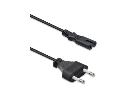 Qoltec Kabel zasilający IEC C7 / CEE 7/16 ósemka 2x0.5mm 1.4m