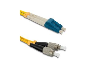 Qoltec Patchcord światłowodowy LC/UPC - FC/UPC Singlemode 9/125 G652D Duplex 3m