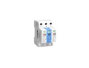 Ogranicznik przepięć fotowoltaicznych typ 1+2 DC (B+C) 3P iskiernikowy GDT 1000V 12,5 kA