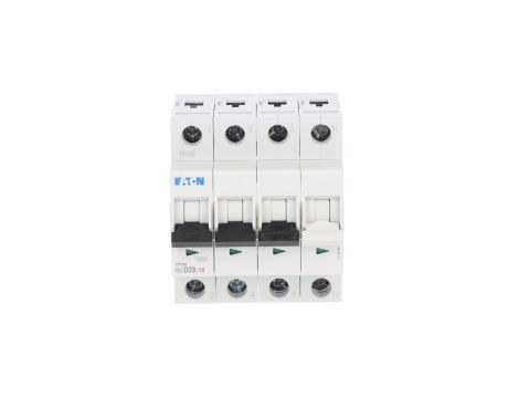 Wyłącznik nadprądowy 3P+N D 20A 6kA AC PL6-D20/3N 165038