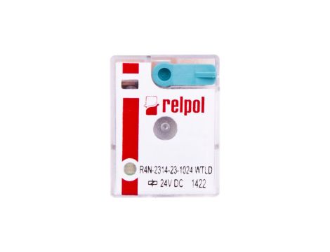 Przekaźnik przemysłowy 4P 6A 24V DC AgNi/Au R4N-2314-23-1024-WTLD 860633