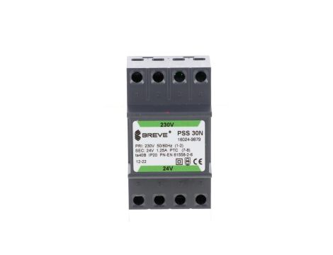 Transformator 1-fazowy modułowy bezpieczeństwa PSS 30N 230/ 24V 1,25A, na szynę DIN, IP20, Ta 40, 16024-9879