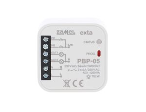 Przekaźnik bistabilny 2-kanałowy dopuszkowy 230V AC PBP-05 EXT10000254