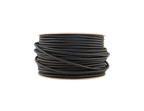 Kabel PREMIUM 2 żyłowy czarny 2x0,75mm2 przewód w oplocie - 100m