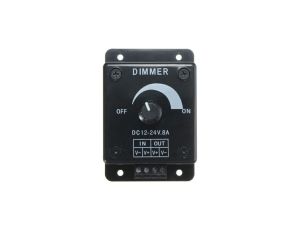 Ściemniacz led 8A 96W manualny czarny
