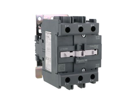 Stycznik mocy Easy TeSys Control AC-3, 80A, 3P (1NO 1NC), cewka 230V AC, 50/60Hz LC1E80P7
