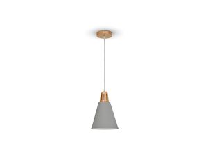 Lampa Wisząca VT-7520 E27 Modern Czerwono Szary 3701
