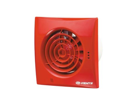 Wentylator osiowy 100mm z wył.czasowym czerwony 100QUIETTRED