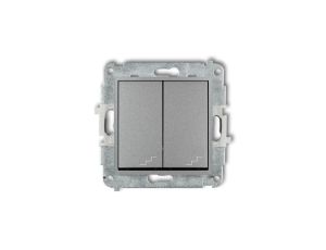 MINI Łącznik podwójny schodowy srebrny metalik 7MWP-33