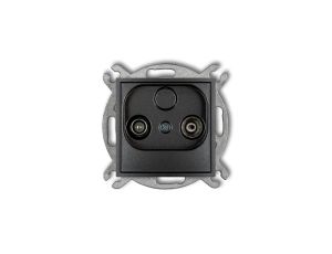 MINI Gniazdo antenowe RTV końcowe 2dB grafitowy 11MG2K