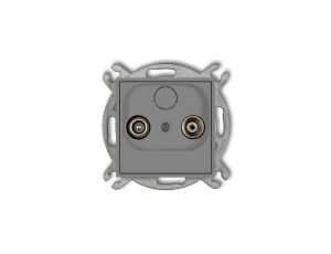 MINI Gniazdo antenowe RTV końcowe 2dB szary mat 27MG2K