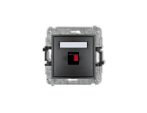 MINI Gniazdo głośnikowe pojedyncze grafitowy 11MGG-1