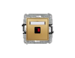 MINI Gniazdo głośnikowe pojedyncze złote 29MGG-1