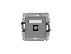 MINI Gniazdo antenowe pojedyncze TV szary mat 27MGTV-1