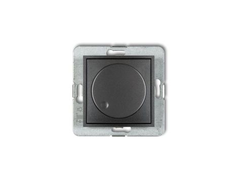 MINI Ściemniacz elektroniczny przyciskowo-obrotowy do lamp LED grafitowy 11MRO-2