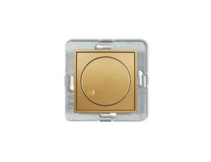 MINI Ściemniacz elektroniczny przyciskowo-obrotowy do lamp LED złoty 29MRO-2