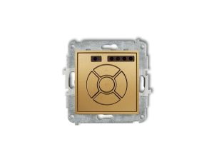 MINI Elektroniczny sterownik roletowy (przycisk centralny/dodatkowy) złoty 29MSR-6