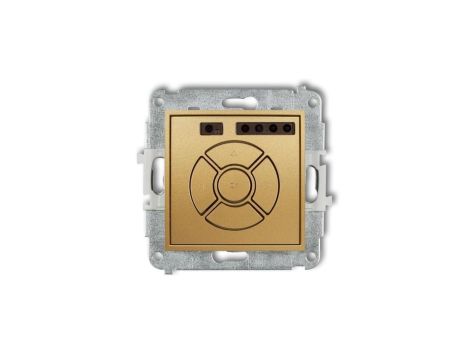 MINI Elektroniczny sterownik roletowy (przycisk centralny/dodatkowy) złoty 29MSR-6