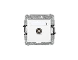 MINI Gniazdo pojedyncze BNC biały MGBNC-1