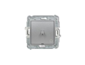 MINI Przycisk /dzwonek/ w stylu amerykańskim srebrny metalik 7MWPUS-4