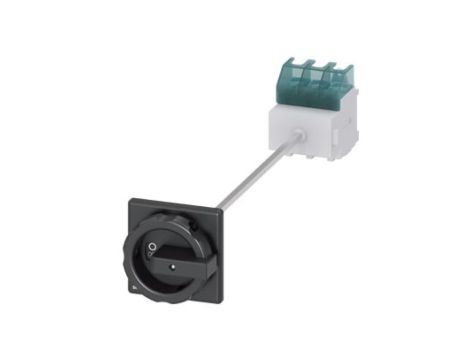 Rozłącznik główny 3P 63A 22kW AC23A 400V montaż na płycie z wałkiem pokrętło czarne 4 otwory 3LD2514-0TK51