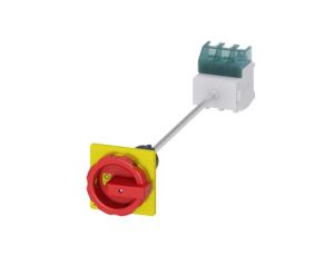 Rozłącznik główny/awaryjny 3P 63A 22kW AC23A 400V montaż na płycie z wałkiem pokrętło otwór centralny 22.5 mm 3LD2545-0TK53